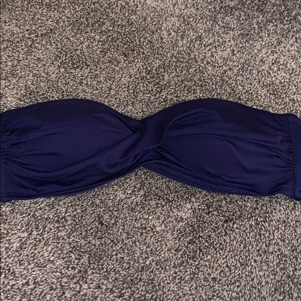 bathing suit top navy blue